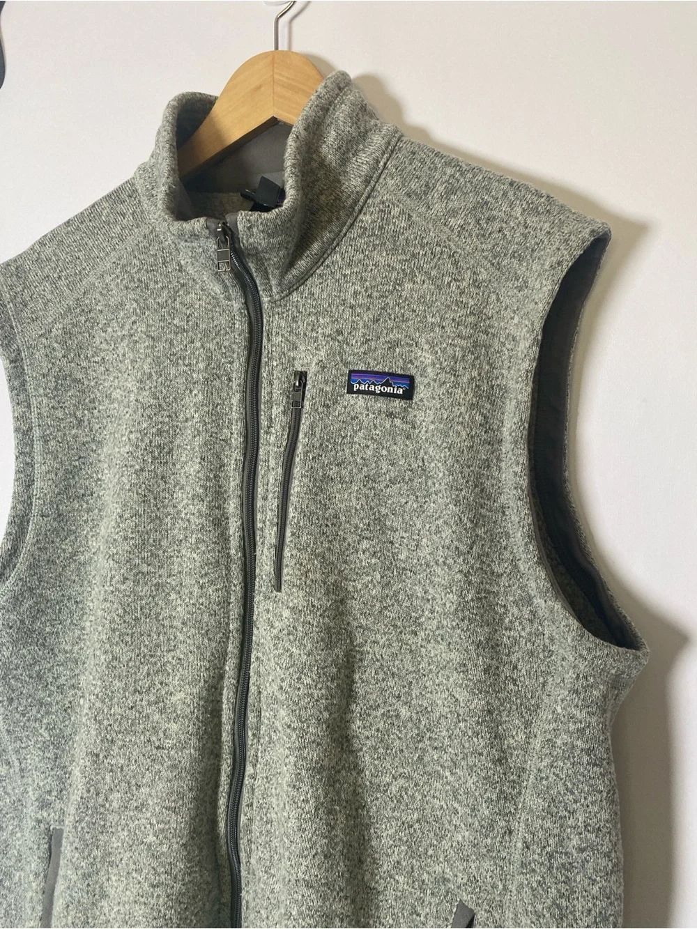 Patagonia Men's Better Sweater Fleece Vest XXL Gray Full zip Pockets